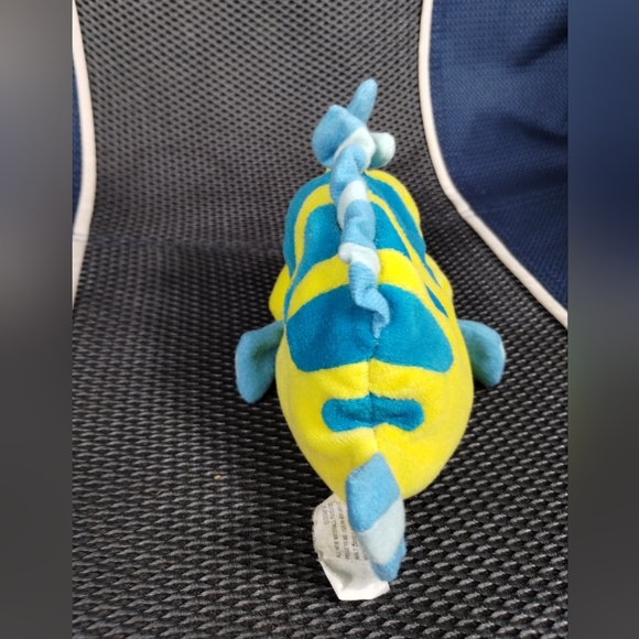 The Little Mermaid Flounder 7" Beanbag Plush, Disney, Yellow Fish Beanie - Picture 4 of 12
